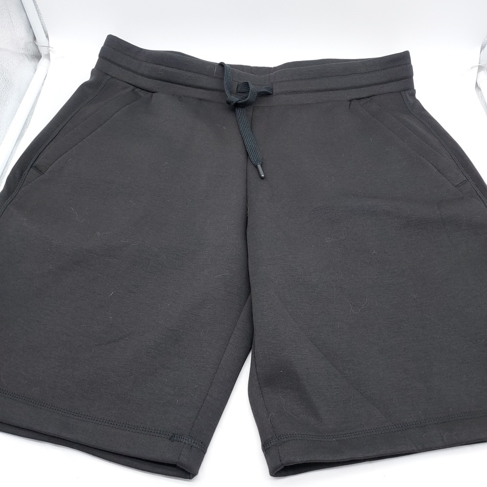 32 Degrees Cool Mens Black Active Shorts Size Medium Drawstring Pockets